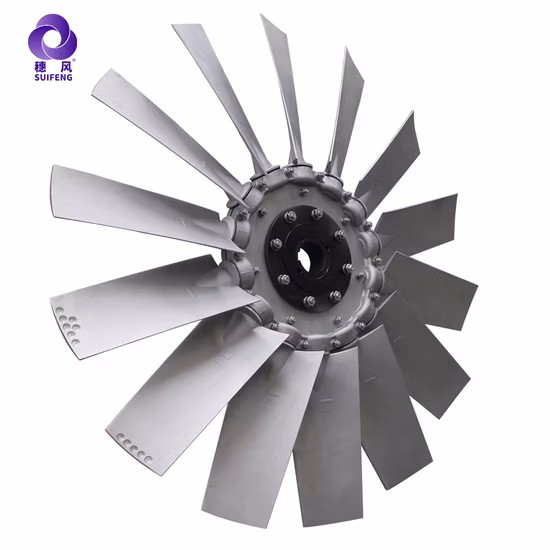 Pales de ventilateur en aluminium P5z, turbine de ventilateur axial pour aéroglisseur
