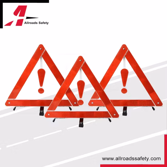 Triangles d'avertissement de réparation de voiture approuvés par le DOT coupe-vent en PMMA à rachat Multiple